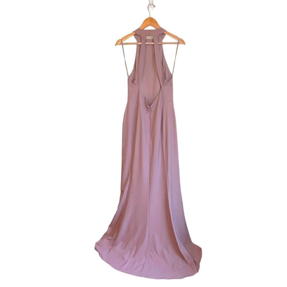 Bhldn Serephina Crepe Maxi Dress Size 12 In Lilac - Picture 5 of 9